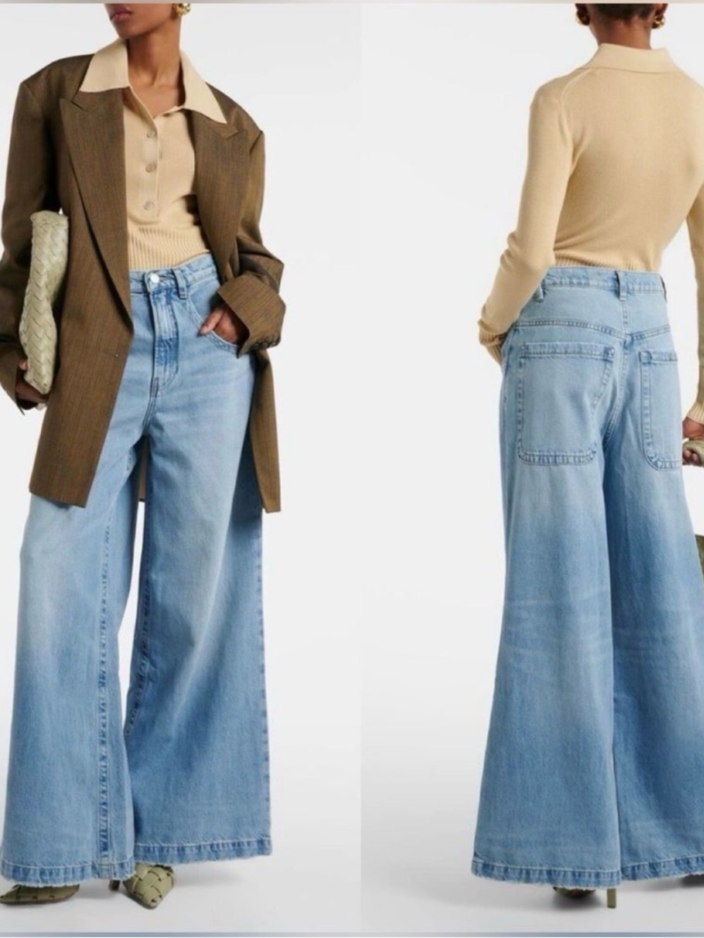 FRAME The Skater High-Rise Wide-Leg Jeans NWT - Picture 11 of 12